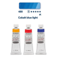 Schmincke Mussini olajfesték, 35 ml - 480, cobalt blue light hobbifesték