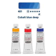 Schmincke Mussini olajfesték, 35 ml - 481, cobalt blue deep hobbifesték