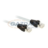 SCHNEIDER 490NTW00002 Ethernet árnyékolt sodrott érpár Kábel, 2M, RJ45 connec.