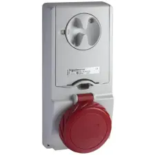 SCHNEIDER 82197 PK Unika ráépíthető aljzat 32A, 3P+N+F, 415V, IP65 villanyszerelés