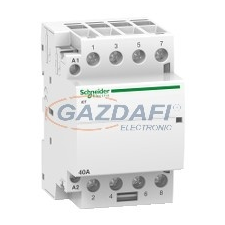 SCHNEIDER A9C20844 ACTI9 iCT40A kontaktor, 50Hz, 4NO, 220-240VAC villanyszerelés