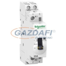 SCHNEIDER A9C21132 ACTI9 iCT25A kézi vezérlésű kontaktor, 50Hz, 2NO, 24VAC villanyszerelés