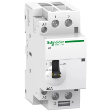 SCHNEIDER A9C21642 ACTI9 iCT40A kézi vezérlésű kontaktor, 60Hz, 2NO, 220-240VAC villanyszerelés