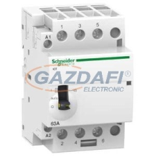 SCHNEIDER A9C21843 ACTI9 iCT40A kézi vezérlésű kontaktor, 50Hz, 3NO, 220-240VAC villanyszerelés
