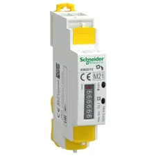 SCHNEIDER A9MEM2010 iEM2010 MID-es 1 fázisú fogyasztásmérő 40A kijelzővel és impulzuskimenettel villanyszerelés