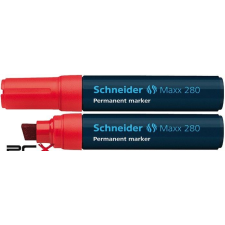 SCHNEIDER Alkoholos marker, 4-12 mm, vágott, SCHNEIDER &quot;Maxx 280&quot;, piros filctoll, marker