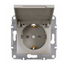 SCHNEIDER Asfora 162 dugalj földelt csapófedéllel bronz IP20 süllyesztett Schneider - EPH3100169 villanyszerelés