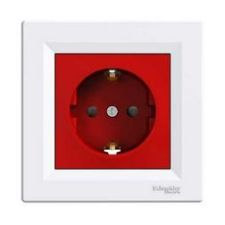 SCHNEIDER Asfora 162 dugalj földelt gyerekzárral IP20 süllyesztett Schneider - EPH2900521 villanyszerelés