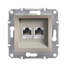 SCHNEIDER Asfora adatcsatlakozó dugalj UTP Cat5e süllyesztett bronz Schneider - EPH4400169 villanyszerelés