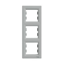 SCHNEIDER Asfora keret 3-as alumínium függőleges műanyag Schneider - EPH5810361 villanyszerelés