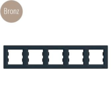 SCHNEIDER Asfora Keret, 5-ös, bronz villanyszerelés