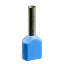 SCHNEIDER AZ5DE007 Dupla érvéghüvely 2x0,75 mm2 NFC 5x100db adagolóban kék L=15mm villanyszerelés