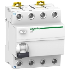 Schneider Electric Áram-védőkapcsoló (Fi-relé), A osztály, 4P, 40A, 300mA (Schneider A9Z24440) villanyszerelés