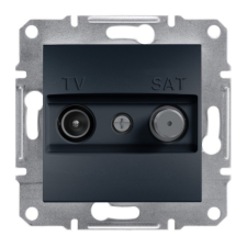  Schneider Electric Asfora EPH3400171 végzáró TV-SAT csatlakozóaljzat 1 dB, antracit burkolattal. keret nélkül, süllyesztett ( EPH3400171 ). videó kellék