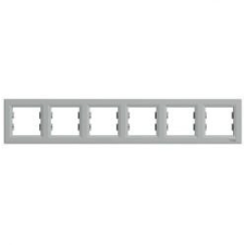 Schneider Electric ASFORA Hatos keret, vízszintes, alumínium (EPH5800661) villanyszerelés