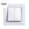 Schneider Electric Asfora - Kapcsoló, csillárkapcsoló, komplett, fehér