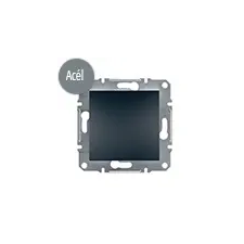 Schneider Electric Asfora - Kapcsoló, egy pólusú, keret nélkül, acél villanyszerelés