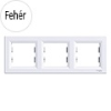 Schneider Electric Asfora - Keret, 3-as, fehér