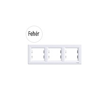 Schneider Electric Asfora - Keret, 3-as, fehér hűtés, fűtés szerelvény