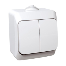 SCHNEIDER Electric CEDAR PLUS 2P+F csatlakozóaljzat, biztonsági zsaluval, csapófedéllel, IP44, fehér villanyszerelés