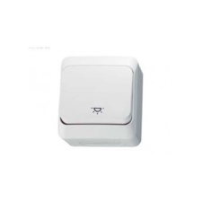 Schneider Electric CEDAR PLUS Egypólusú nyomó, lámpajellel, IP44, fehér villanyszerelés