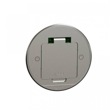 Schneider Electric INS52101 UNICA SYSTEM+ Padlócsatlakozó, kör alakú, fém, 2P+F csatlakozóaljzattal villanyszerelés
