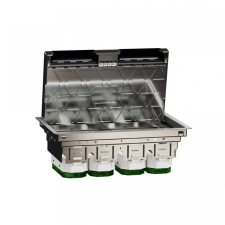 Schneider Electric INS52127 UNICA SYSTEM+ fém padlódoboz, 24 modulos, 82x224x345mm, IP20 villanyszerelés