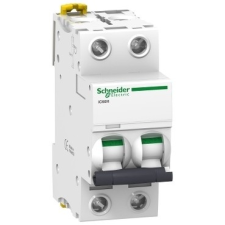 Schneider Electric Kismegszakító 2P,1A, D karakterisztika, 10 kA Acti9 IC60H (Schneider A9F08201) villanyszerelés