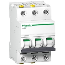 Schneider Electric Kismegszakító 3P,1A, D karakterisztika, 6 kA Acti9 IC60N (Schneider A9F05301) villanyszerelés