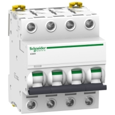 Schneider Electric Kismegszakító 4P,1A, C karakterisztika, 10 kA Acti9 IC60H (Schneider A9F07401) villanyszerelés