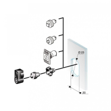 Schneider Electric NSYTC8CRN Négyzetprofil zárbetét (8mm) villanyszerelés