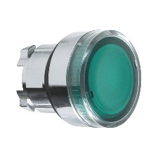 Schneider Electric Nyomógomb, lapos, zöld, Schneider Electric Harmony ZB4BA38 (ZB4BA38) villanyszerelés