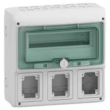 Schneider Electric Schneider 13180 MUREVA (Kaedra) Kiselosztó, átlátszó ajtó, 1x12 modul+3 nyílás villanyszerelés
