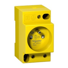 Schneider Electric Schneider 15324 ACTI9 iPC 2P+E franciacsapos dugaszoló aljzat, 16A, sárga villanyszerelés