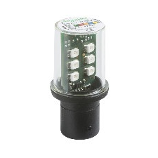 Schneider Electric Schneider DL1BDM3 LED BA15D foglalatban 230VAC, zöld villanyszerelés