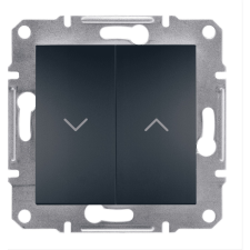 Schneider Electric Schneider EPH1300171 ASFORA rugós bekötésű antracit redőnynyomó (EPH1300171) villanyszerelés