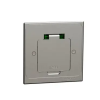 Schneider Electric SCHNEIDER INS52100 UNICA SYSTEM+ Padlócsatlakozó, négyzet alakú, fém, 2P+F csatlakozóaljzattal
