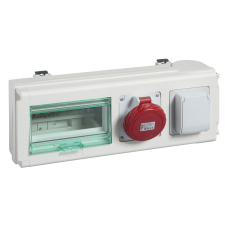 Schneider Electric Schneider KNB32CP11D Canalis - Leágazódoboz, 32 A, 2 DIN aljzattal villanyszerelés