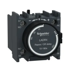 Schneider Electric SCHNEIDER LADR4 Ejtéskésleltető segédérintkező blokk, 10…180s, csavaros csatlakozás villanyszerelés