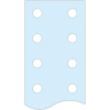 Schneider Electric Schneider LVS04528 Lyukasztott függőleges lapos sín, 80x10mm