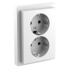Schneider Electric Schneider MTN2420-6535 MERTEN 2x2P+F csatlakozóaljzat, GYV, 16 A, D-Life, lótuszfehér