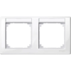 Schneider Electric Schneider MTN471219 MERTEN M-Smart feliratozható kettes keret, vízszintes, polárfehér