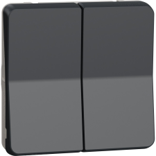 Schneider Electric Schneider MUR35019 MUREVA Styl antracitszürke kettős váltókapcsoló (MUR35019) villanyszerelés