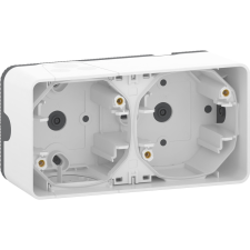 Schneider Electric Schneider MUR39914 MUREVA Styl Kettes kiemelő doboz, vízszintes, polárfehér villanyszerelés