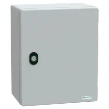Schneider Electric Schneider NSYPLM3025BG Elosztószekrény teli ajtóval (300*250*160) bakelit szerelőlemezzel villanyszerelés