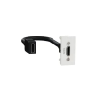 Schneider Electric SCHNEIDER NU343018 UNICA SYSTEM+ HDMI csatlakozó, 1 modulos, fehér
