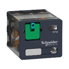 Schneider Electric Schneider RPM32JD Zelio RPM teljesítményrelé, 3CO, 15A, 12VDC, tesztgomb, LED villanyszerelés