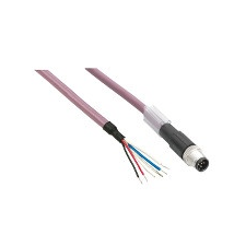 Schneider Electric Schneider TCSXCNDFNX10V Kábel,egyenes,M8-4p,Anya-csak vezeték, 10m villanyszerelés