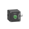 Schneider Electric Schneider XAWF100EX Control station, metal, start function, 1 flush push button, green, 1 NO, ATEX