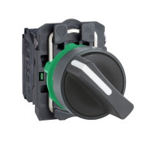 Schneider Electric Schneider XB5AD23 Harmony komplett műanyag választókapcsoló, Ø22, 2 állású, 2NO villanyszerelés
